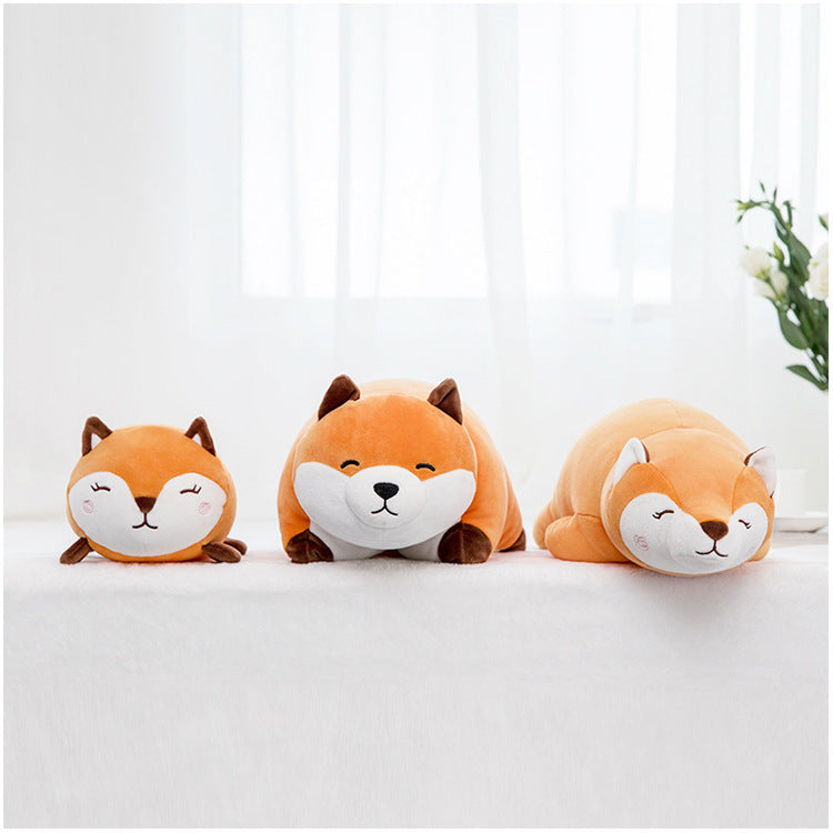 New Creative Lying Posture Fox Plush Toy Doll