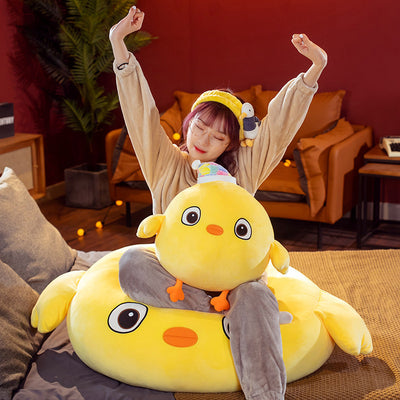 Soft Little Yellow Chicken Doll Sleeping Chicken Doll Plush Toy Accompany Sleeping Pillow Cartoon Children's Gift