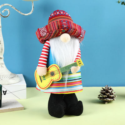 Mexican Carnival Sombrero Standing Musical Instrument Decoration