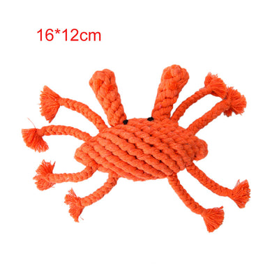 Animal Series Molar Teeth Cleaner Cotton Rope Cat Toy