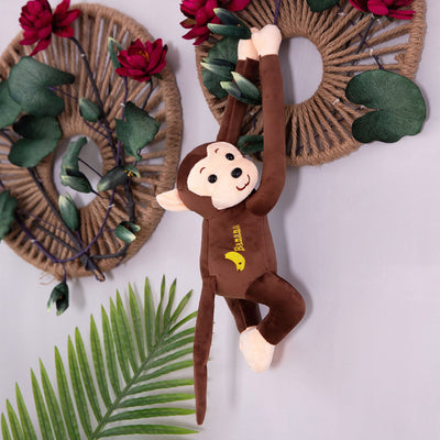Long-armed Monkey Plush Toy Cute Banana Hanging Curtain
