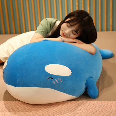 New Marine Animal Whale Pillow, Creative Doll Plush Toy