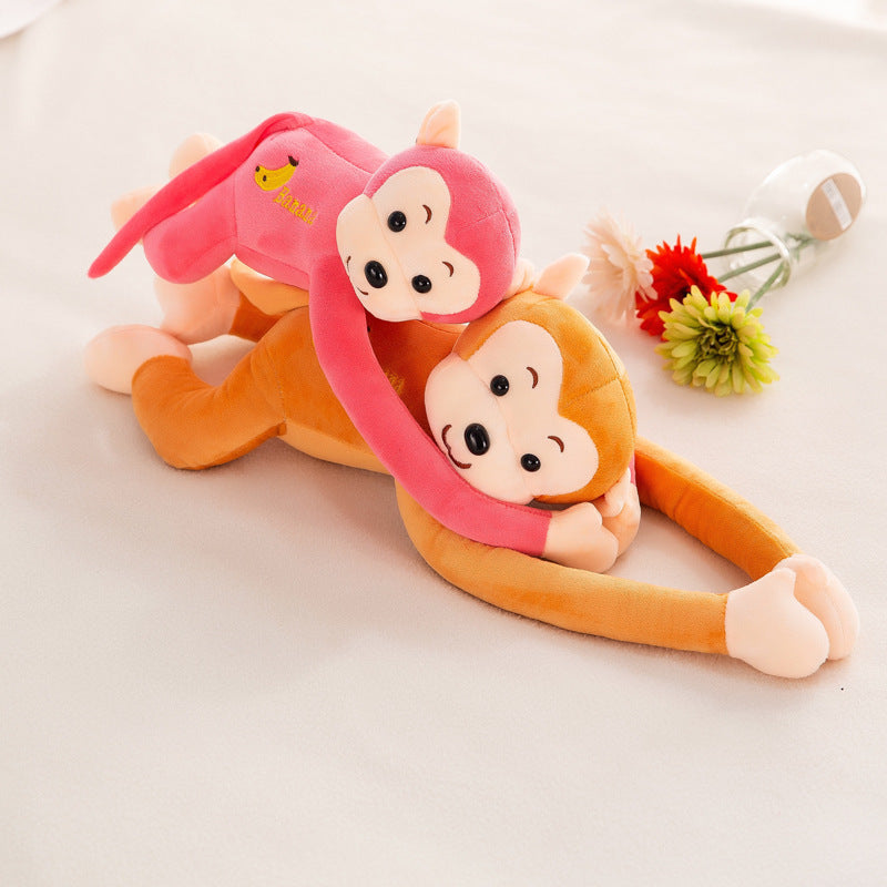 Long-armed Monkey Plush Toy Cute Banana Hanging Curtain
