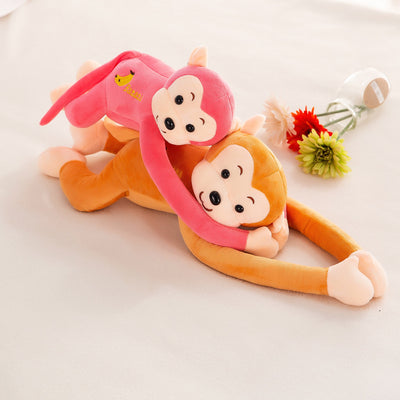 Long-armed Monkey Plush Toy Cute Banana Hanging Curtain