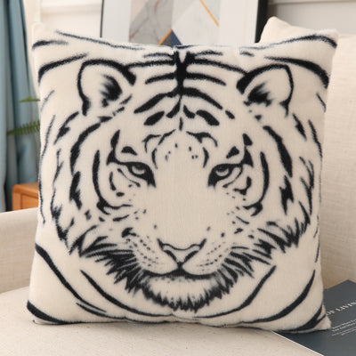 Simulation Tiger Head Pillow Nordic Modern Sofa Cushion
