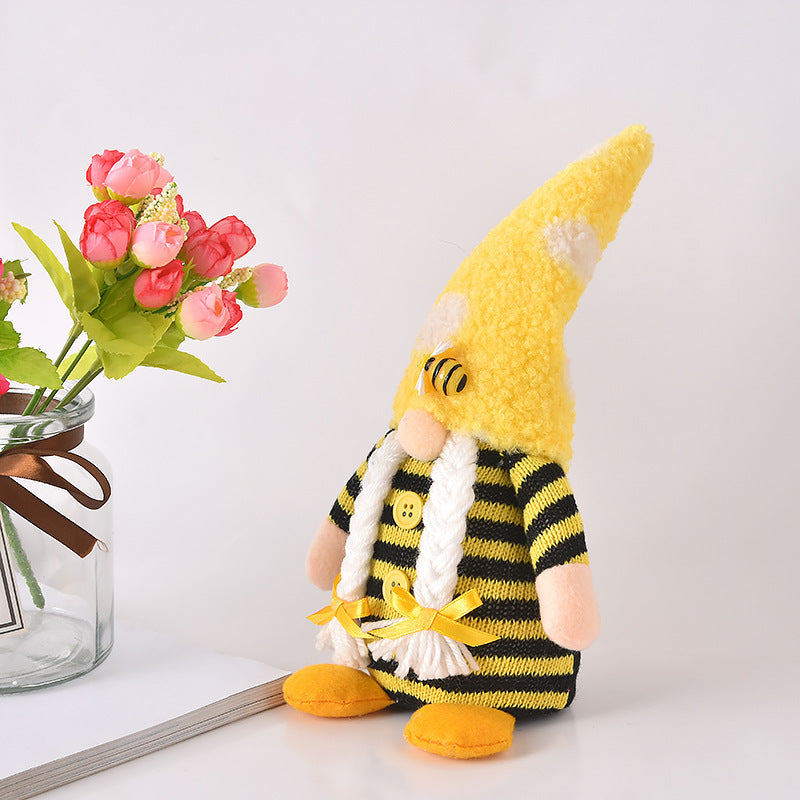 Honeybee Day Knitted Plush Doll Decorations