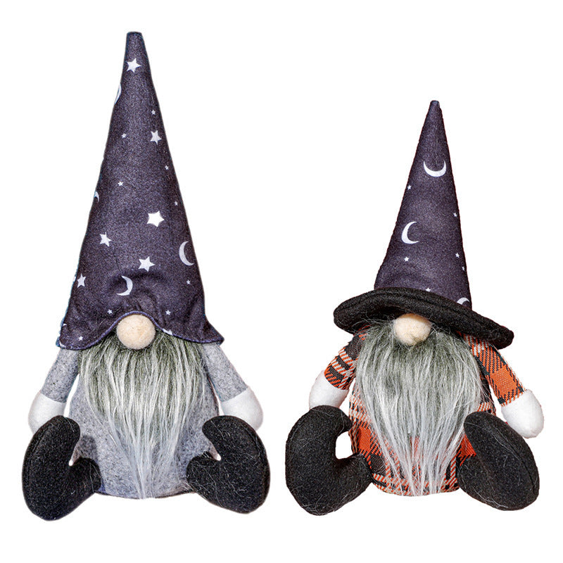 Faceless Old Man Window Decoration Party Scene Decoration