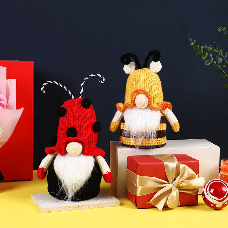 Bee Knitting Wool Cute Doll Creative Goblin Doll Gift