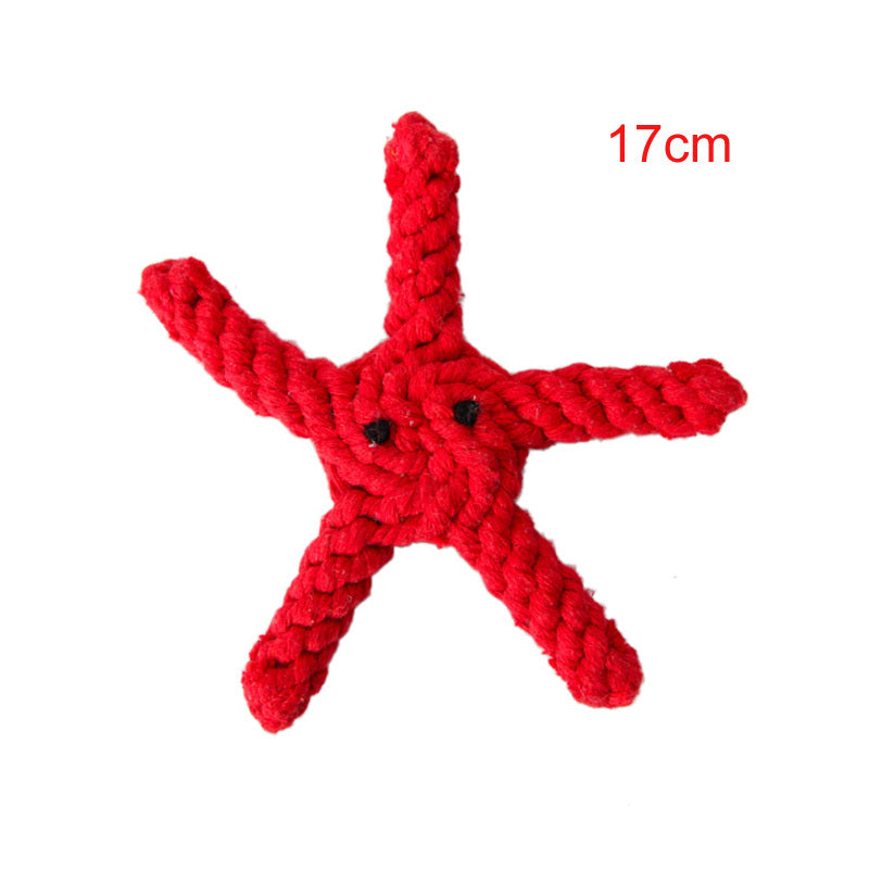 Animal Series Molar Teeth Cleaner Cotton Rope Cat Toy