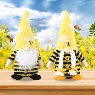 Honeybee Day Knitted Plush Doll Decorations