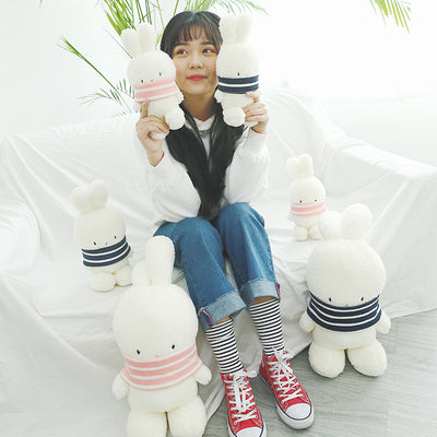 Simple And Cute Little White Rabbit Plush Toy
